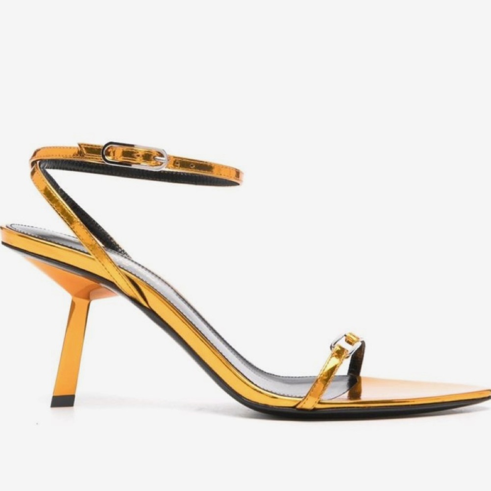 Saint Laurent Metallic Gold Heels